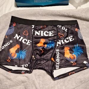 Boxer Briefs with Rooster Print